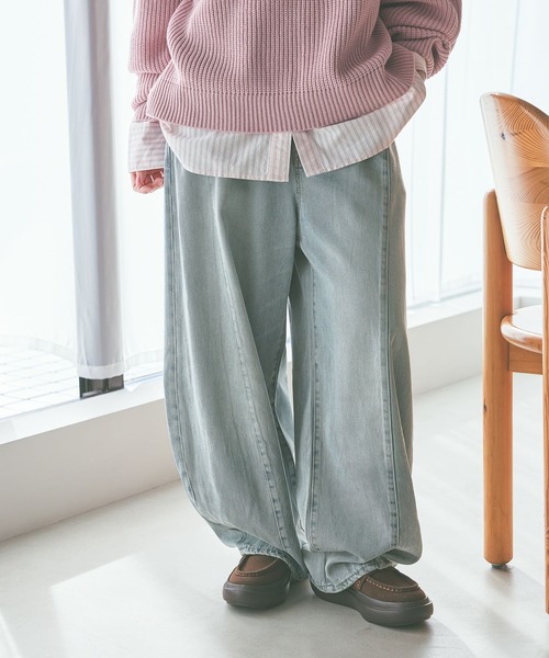 niko and（ニコアンド）の「[NKJ 2026SS] 3Dドロップデニムパンツ