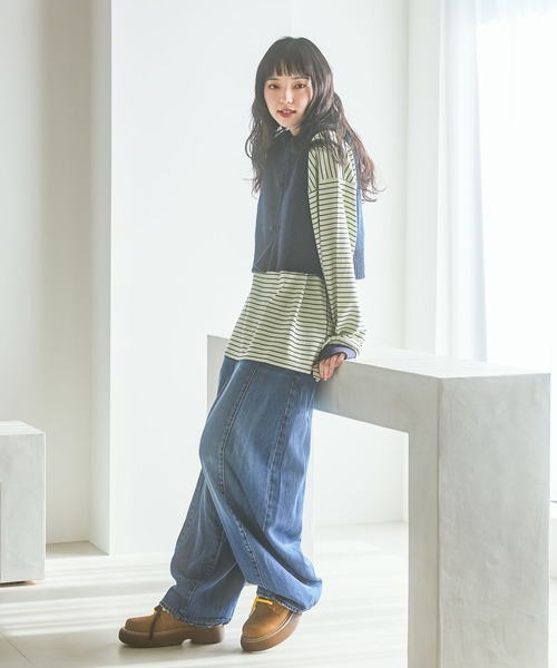 niko and（ニコアンド）の「[NKJ 2026SS] 3Dドロップデニムパンツ