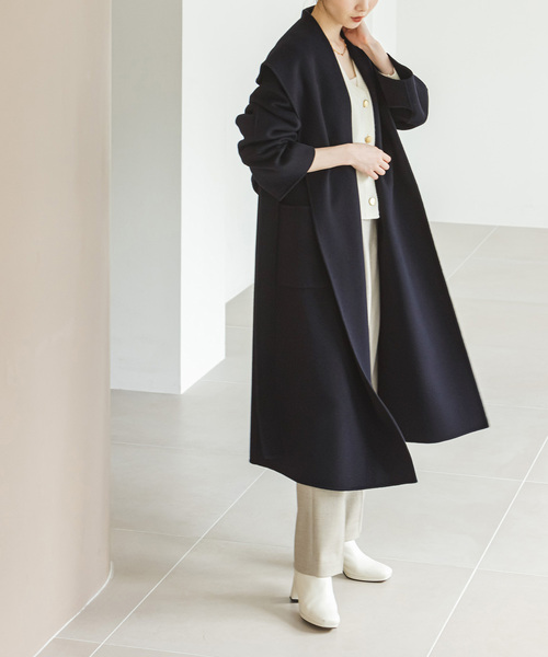 Noble（ノーブル）の「Super160s リバーワイドカラーコート（その他