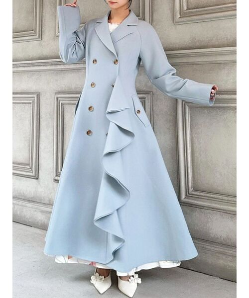 カスケードフレアロングコート（トレンチコート）｜RESEXXY