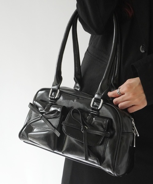 Jelly moo / ジェリームー 】 ダブルポケット フロント リボン