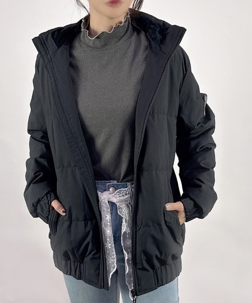 セール】【リアルダウン80％】ワンポイントダウンジャケット（ダウン