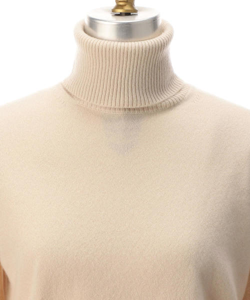 Drawer（ドゥロワー）の「Drawer 14G カシミヤタートルネックニット