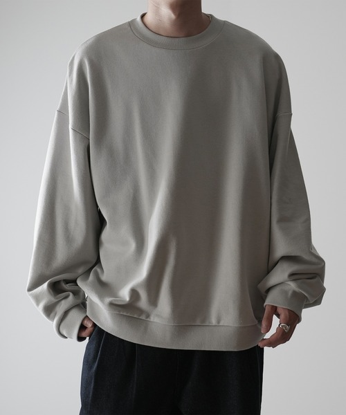 BOWWOW グレー クルーネック トレーナー クルーネックスウェット(S