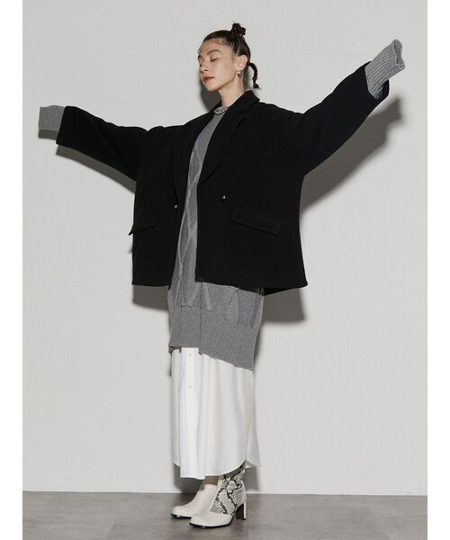 UN3D.（アンスリード）の「DOLMAN MIDDLE WOOL CT / ドルマンミドル