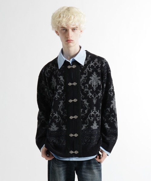 ダマスクガラメタルボタンカーディガン(HARE)（カーディガン/ボレロ