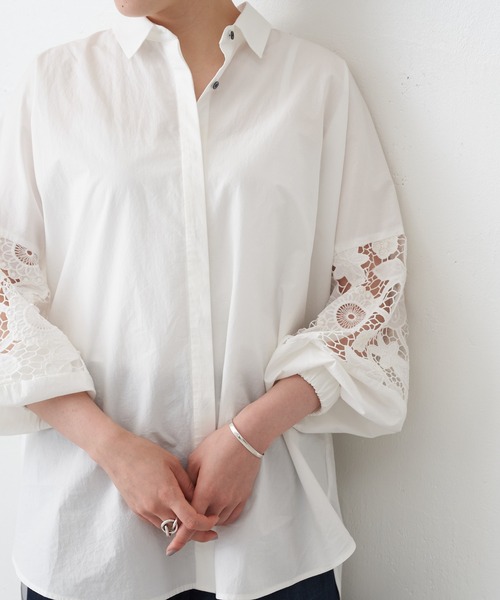 BEARDSLEY（ビアズリー）の「《ビアズリー》袖レースシャツ（シャツ