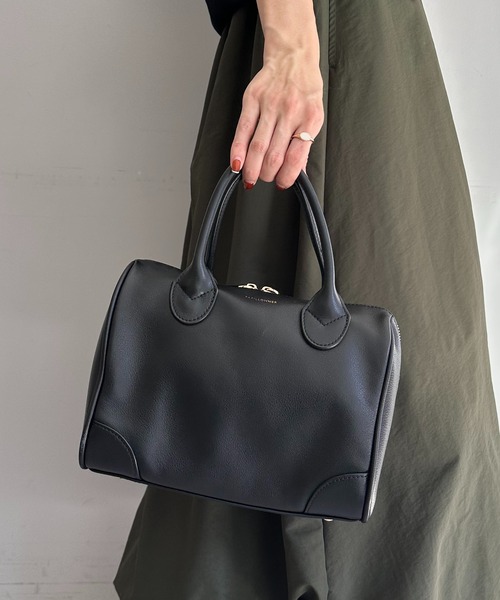 PAPILLONNER（パピヨネ）の「レザーミニボストン/WEB限定（ボストン