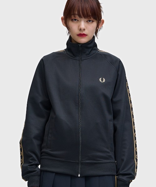 新色先行予約受付中／Contrast Tape Track Jacket／フレッドペリー