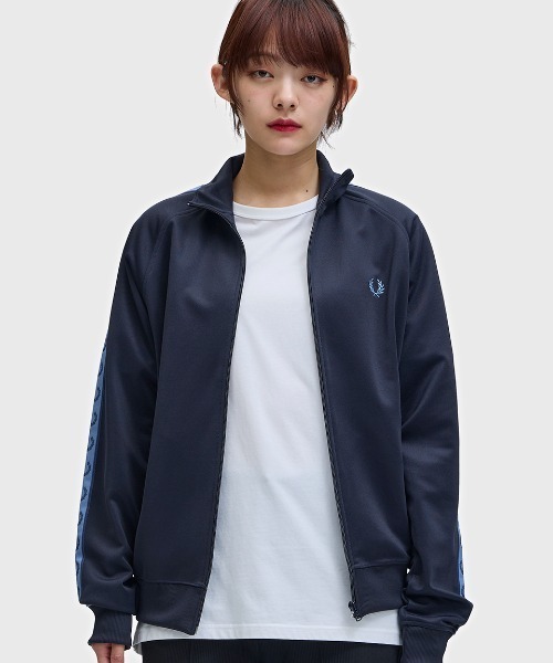 新色先行予約受付中／Contrast Tape Track Jacket／フレッドペリー