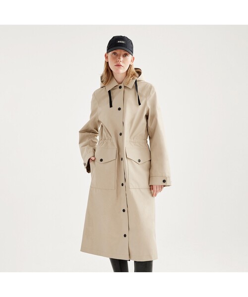 AIGLE（エーグル）の「ゴアテックス ロングレインコート（ステンカラー