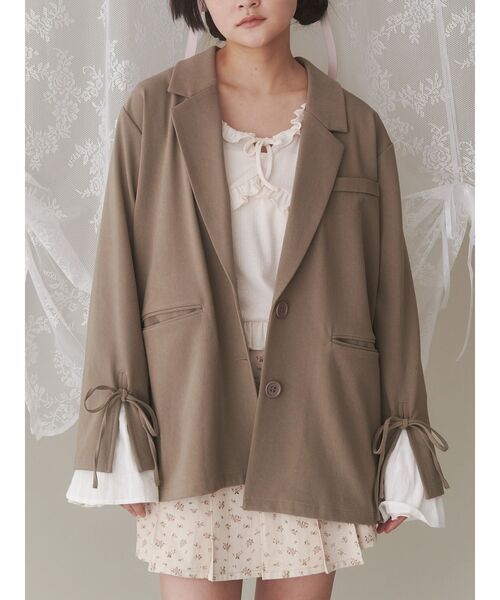 merry jenny（メリージェニー）の「ribbon ribbon jacket（テーラード