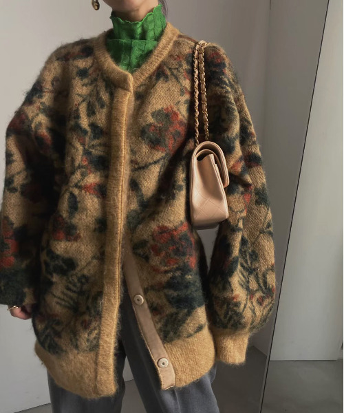 Ameri（アメリ）の「3WAY NOSTALGIC RUG KNIT（ニット/セーター）」 - WEAR