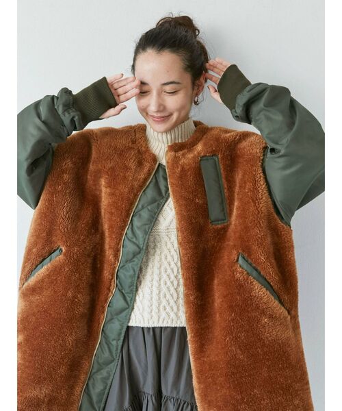 Ungrid（アングリッド）の「ボアコンビミリタリーブルゾン (ファー