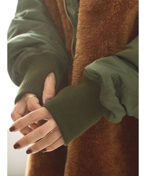 Ungrid（アングリッド）の「ボアコンビミリタリーブルゾン (ファー