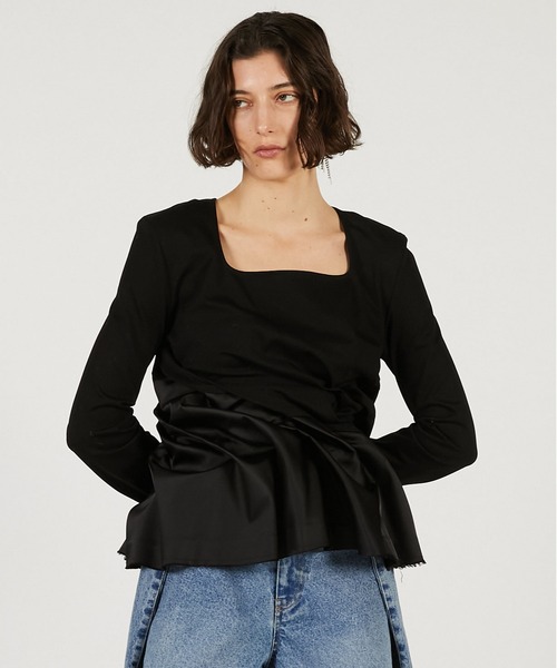 ツイストヘムトップ / Twist Hem Top（Tシャツ/カットソー）｜PRANK