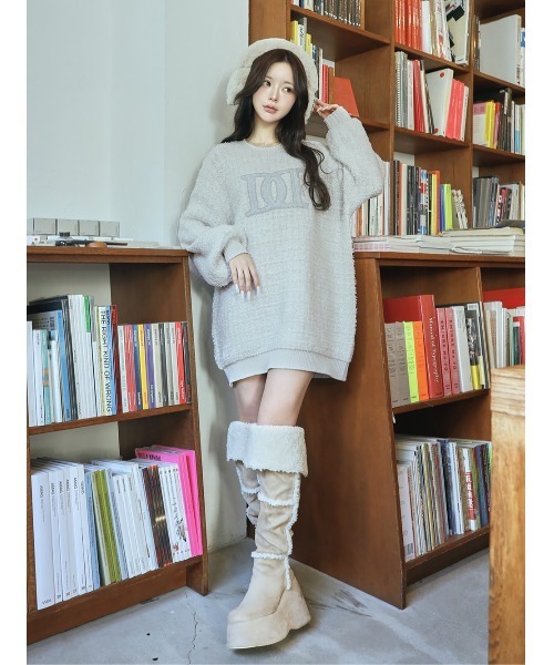 DDロゴツイードニットプルオーバー（ニット/セーター）｜Darich