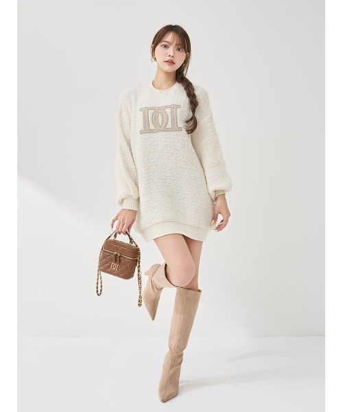 DDロゴツイードニットプルオーバー（ニット/セーター）｜Darich