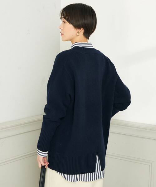 NOLLEY'S（ノーリーズ）の「◇【WEB限定】カシミヤブレンド長めVネック