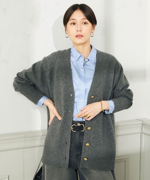 NOLLEY'S（ノーリーズ）の「◇【WEB限定】カシミヤブレンド長めVネック