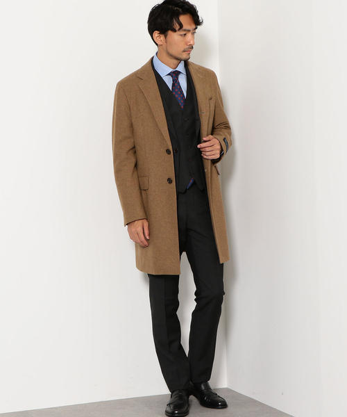 シュプリーム ロロピアーナ チェスターコート ベージュ S ロロピアーナ