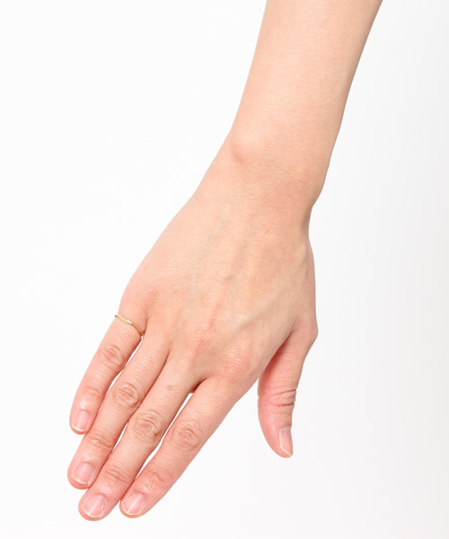 agete（アガット）の「K18ピンキーリング（10153111022）（リング