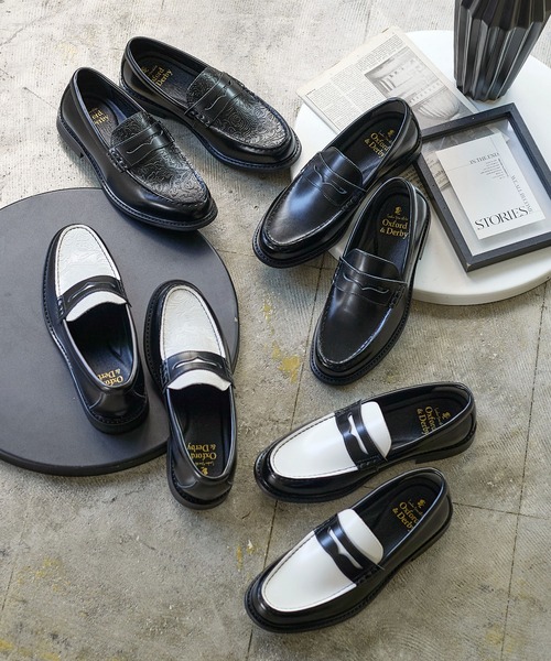 レザー コイン ローファー / 牛革 / London Shoe Make Oxford and