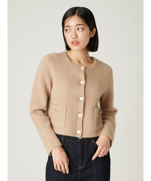 セール】フォックスウールニットジャケット（カーディガン/ボレロ