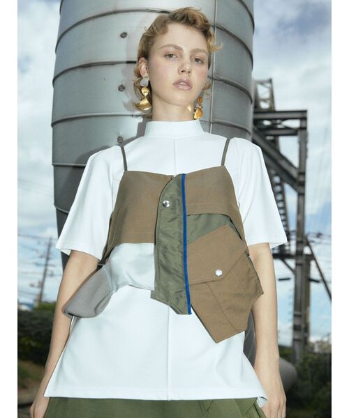 UN3D.（アンスリード）の「MA-1ドッキングビスチェ（キャミソール