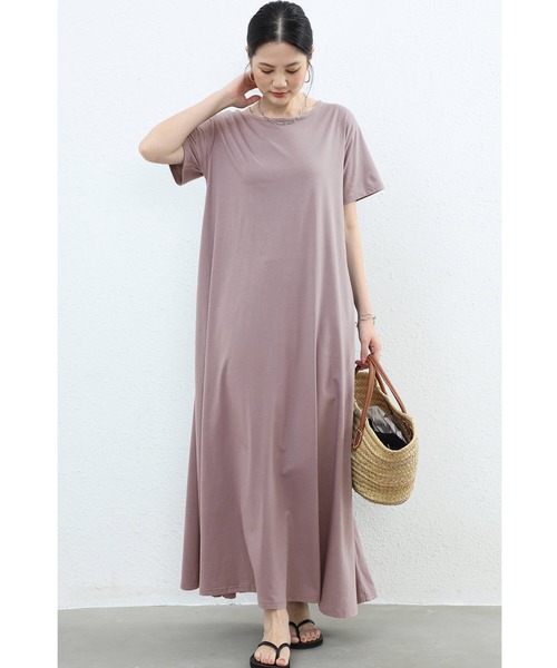 セール】ワンピース ロングワンピース マキシ丈ワンピ ワンピース 半袖