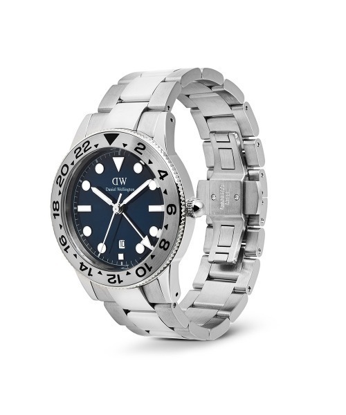 Iconic GMT Link Brushed Bezel Silver 40MM メイズ腕時計 シルバー