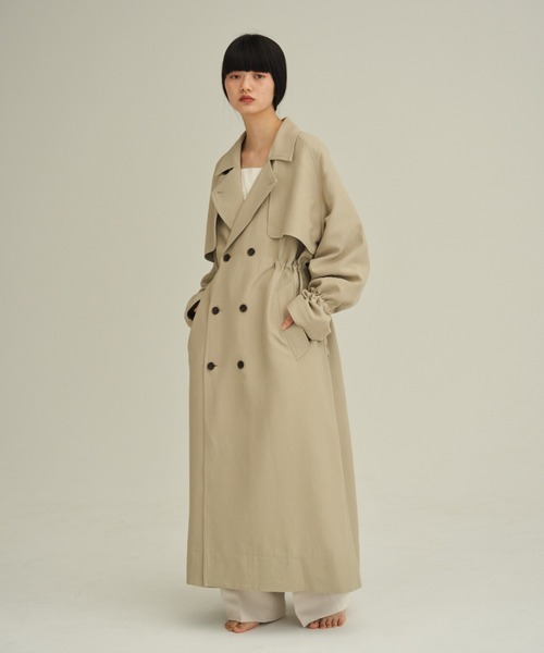 ENOF（イナフ）の「long coat（ステンカラーコート）」 - WEAR