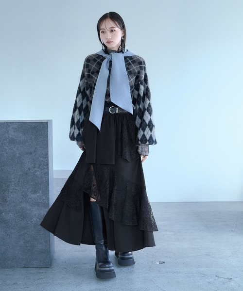 フリルレーススリットスカート(HARE)（スカート）｜HARE（ハレ）の