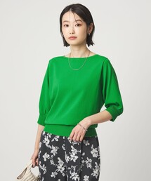 ニット/セーター（グリーン・カーキ/緑色系・半袖）ファッション通販