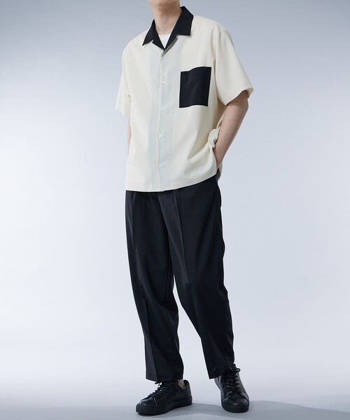 セール】SUMMER WOOL イージーストレートパンツ｜セットアップ着用可能