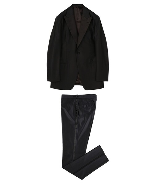 ウールドスキン ピークドラペル タキシード（スーツセット