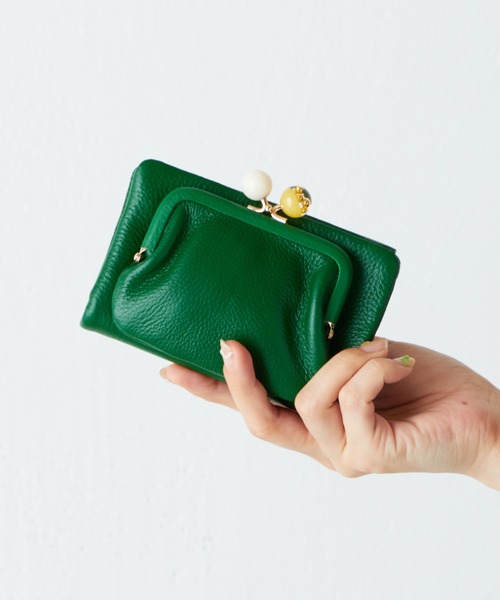 セール】《WEB限定》牛革がま口折り財布（財布）｜ear PAPILLONNER