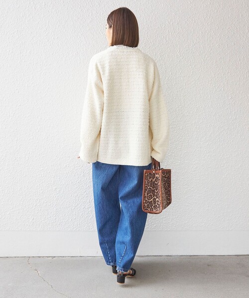 SHIPS（シップス）の「〈手洗い可能〉ニット ツイード クルーネック