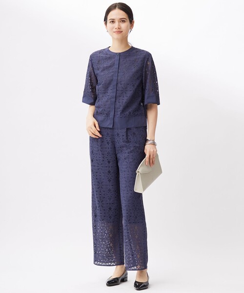 セール】フラワータイルレース ブラウス（シャツ/ブラウス）｜自由区