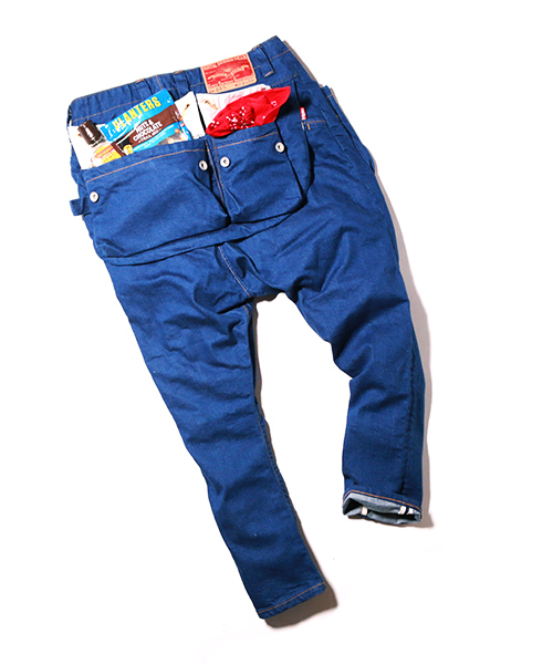 ネイタルデザイン】G55 サルエルフラップデニム/ G55 Sarouel Flap