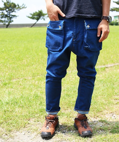 ネイタルデザイン】G55 サルエルフラップデニム/ G55 Sarouel Flap