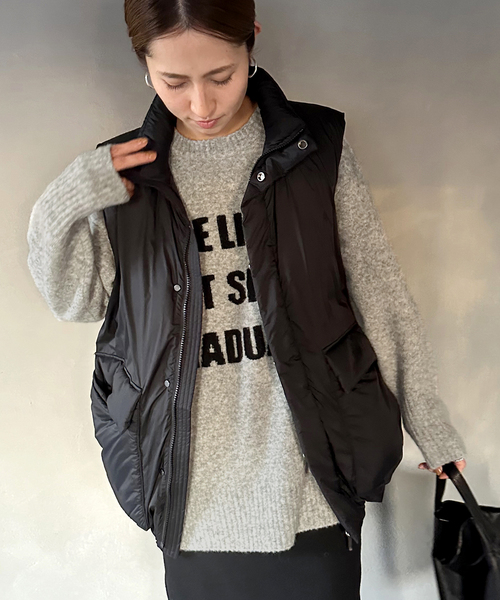 FRAMeWORK（フレームワーク）の「アルパカ混ロゴインターシャニット