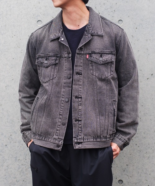 セール】Levi's/リーバイス トラッカージャケット ブラック ROUND