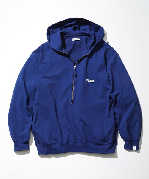 CAHLUMN/カウラム Heavy Weight Jersey 3/4-Zip Hoodie/ヘビーウェイト