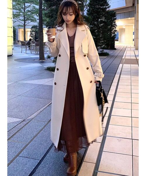 RESEXXY（リゼクシー）の「ビッグカラーデザインコート（トレンチ