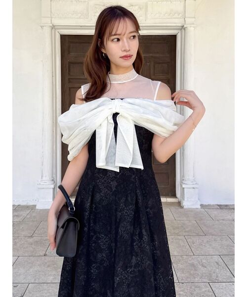 ビッグリボンフレアドレス（ドレス）｜dazzlin（ダズリン）の