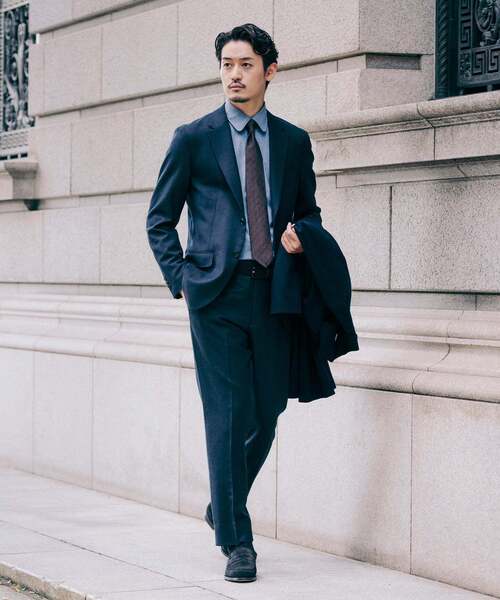 新品未使用✨️EDIFICE カノニコ ビジネス スーツ モヘヤ混 グレー 44