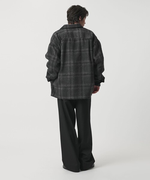 セール】オンブレチェック フリースメルトン CPOジャケット（その他