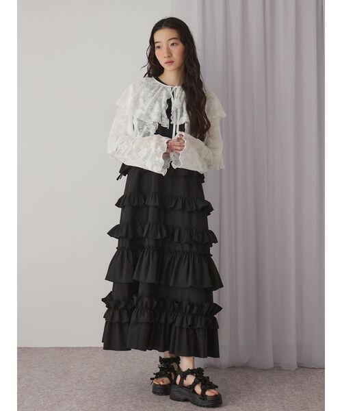 merry jenny（メリージェニー）の「フリルティアードワンピース