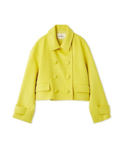 セール】ウールカシミヤショート丈ピーコート（ピーコート）｜Mila